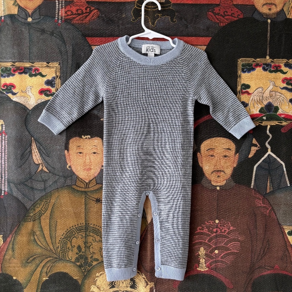 Autumn Cashmere baby striped jumpsuit